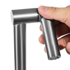 304 Stainless Steel Sink Kitchen Sink with Foldable and Rotatable Faucet Black