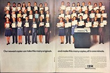 IBM Word Processing Vintage 2 Page Print Ad 1973