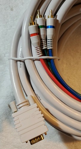 Steren 253 550iv HDTV SVGA 3RCA Component Cable, 50ft, ivory, brand new - Picture 2 of 4