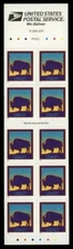 US #3484Aj 21¢ Bison convertible booklet NH MNH perf 10½ Left Pl. P555555