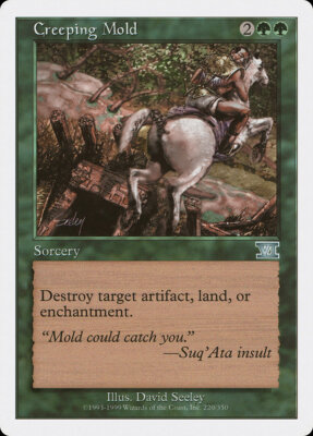 MTG Magic the Gathering Creeping Mold (220/351) Sixth Edition MP