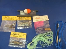 NOS VINTAGE JORGENSEN POPPER KIT J-B SINKERS & HOOKS STRINGER LINE BOBBER JAPAN
