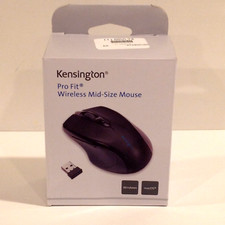 Kensington Pro-Fit Mid-Size Wireless Mouse USB-A BLACK K72405US Brand NEW