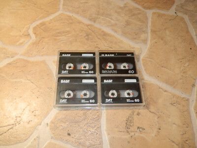 4 BASF DAT Master 60 Digital Audio Tape - GUT -