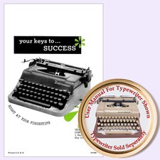 1950s Underwood DeLuxe Typewriter User Instruction Manual. De Luxe Booklet thumbnail