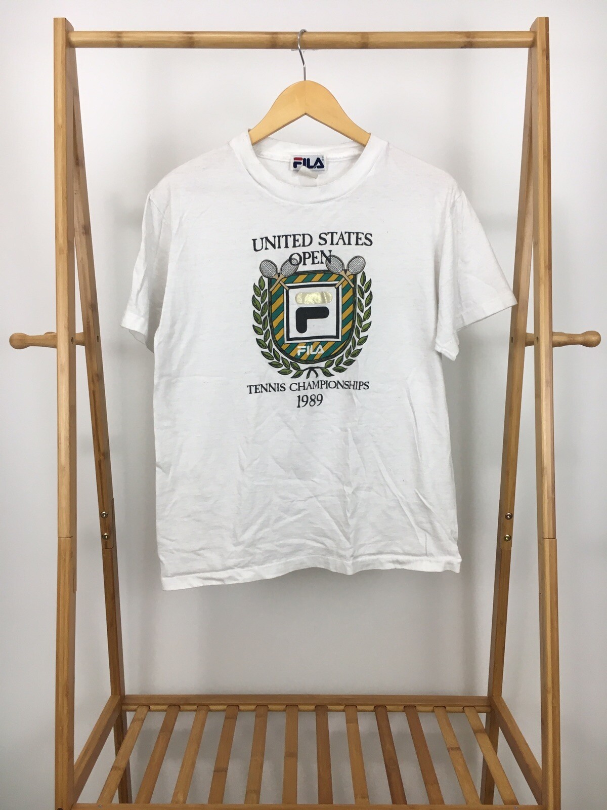 T shirt manica corta FILA United States Tennis Championships 1989 vintage taglia M USA