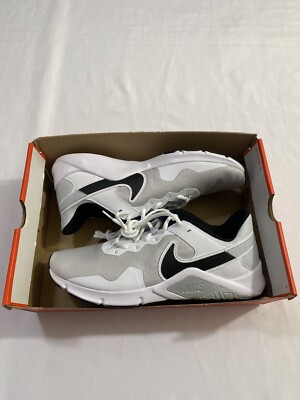 New Mens Size 11.5 White Black Nike Legend Essential 2 Training Shoes CQ9356 002