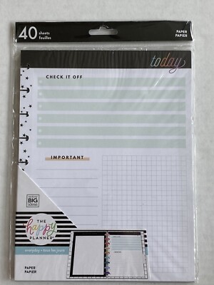 *Brand New* The Happy Planner Everyday Refill Paper 40 sheets