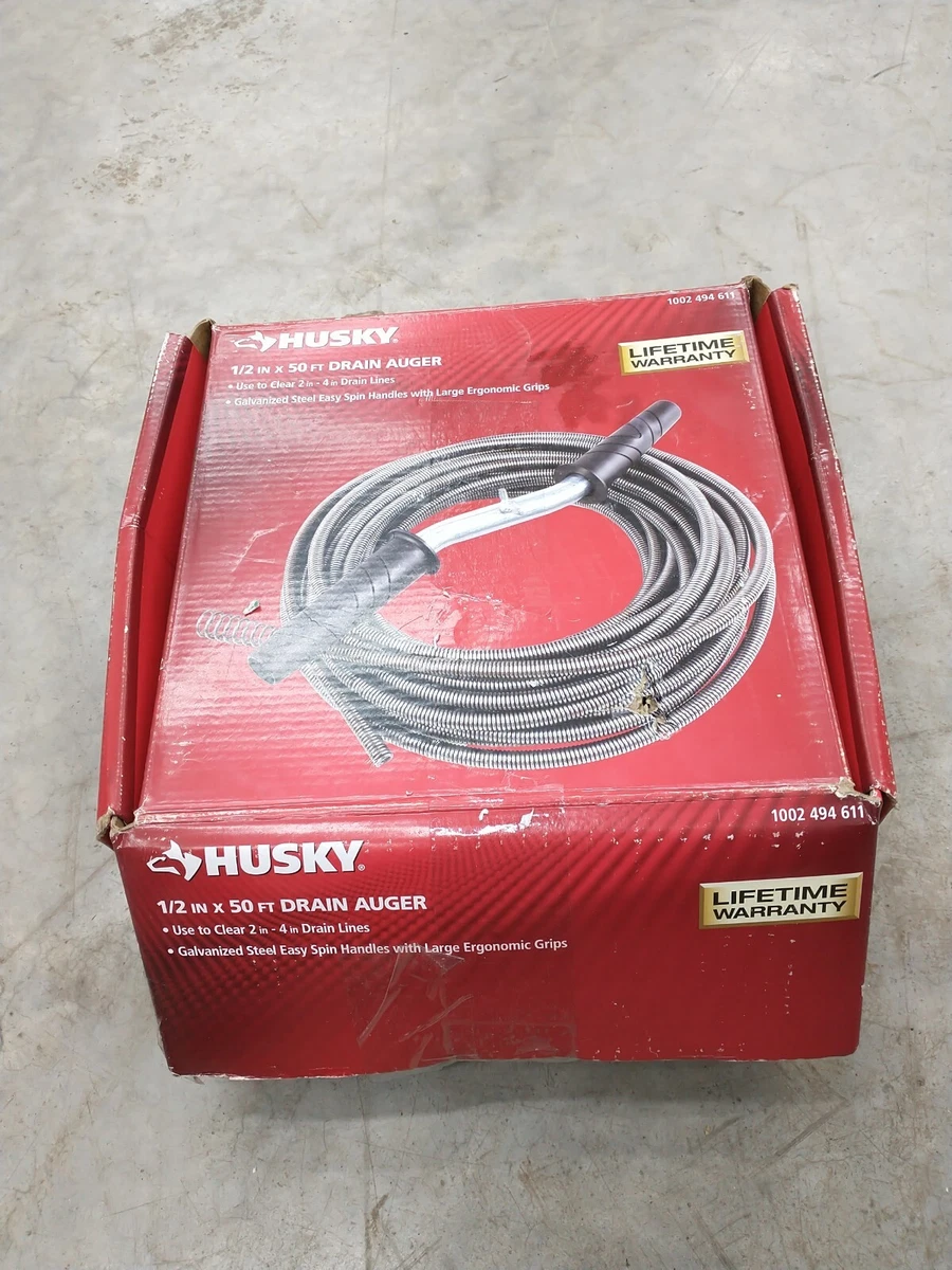 Husky 50 on sale ft drain auger