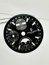 Cronometro automatico universale Geneve Tri Compax quadrante originale misura 32 mm.