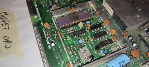 SCHEDA MADRE ORO COMMODORE 64 C64 BISCOTTONE - Afbeelding 5 van 6