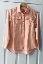 Mountain And Isles New Womens Apricot Size Xs Outdoor Adventure Button Up Shirt