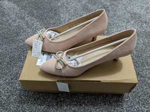 blush kitten heel
