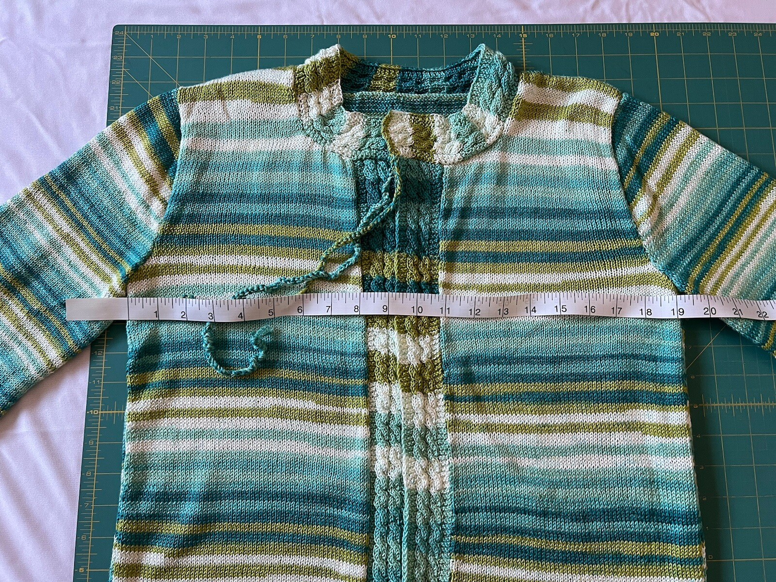 Handknitted Sweater with Braided Pattern for Wome… - image 16