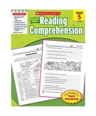 Scholastic Success with Reading Comprehension: Grade 5 Workbook, Scholastic