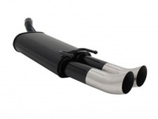 Novus Endschalldämpfer 2 x 76 mm DTM Stahl für Opel Tigra - A / S93