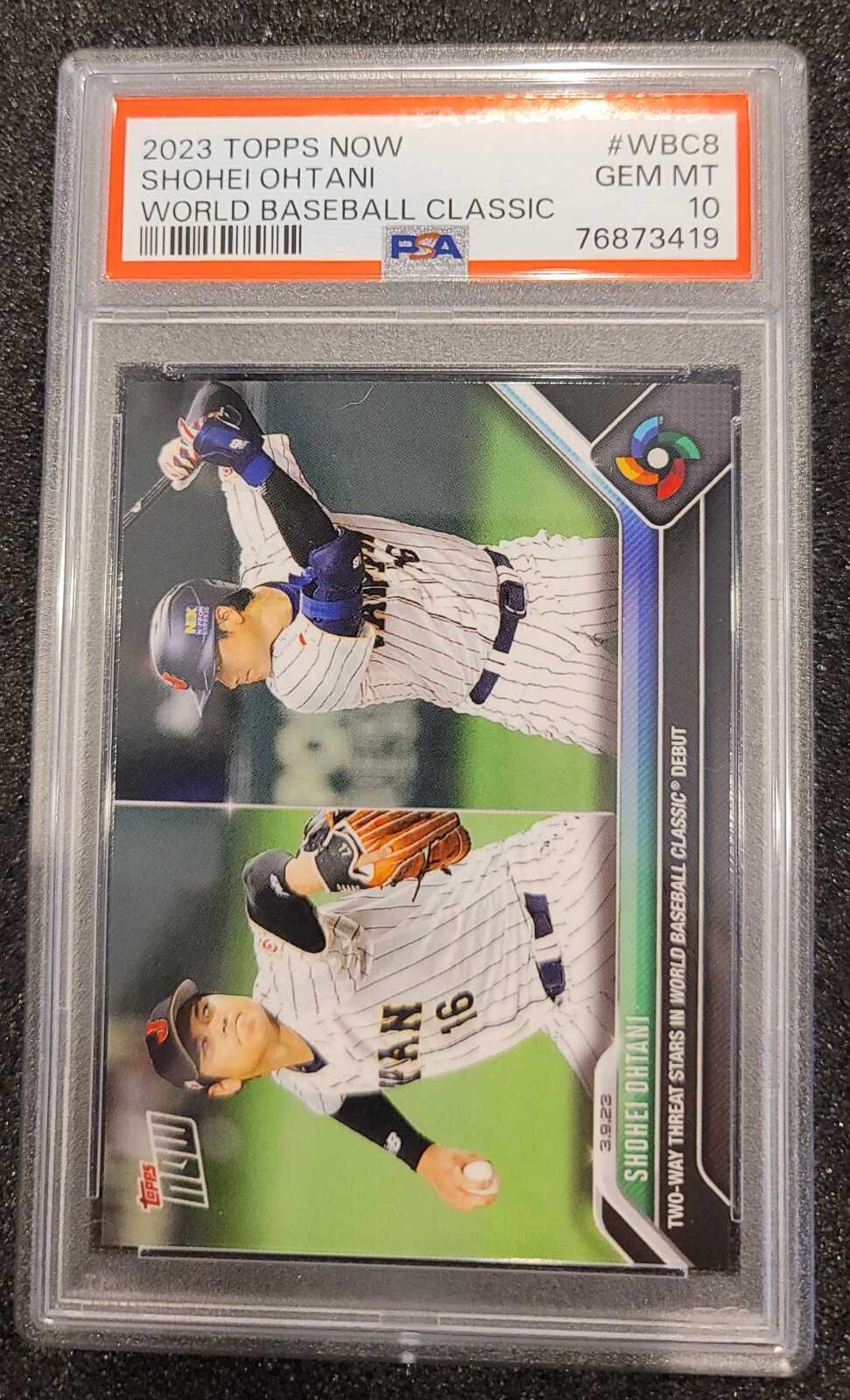 2023 Topps Now WBC8 Shohei Ohtani PSA GEM MINT 10 HOT!! 🔥🔥🔥