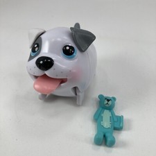 Chubby Puppies Waddling Spin Master BULLDOG Puppy with Toy Lot of 2
