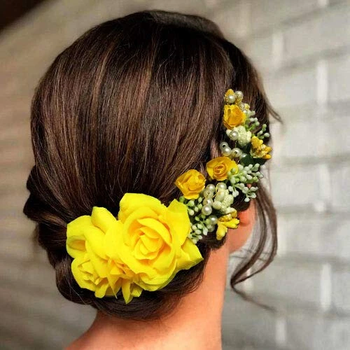 Yellow rose 2024 hair accessories