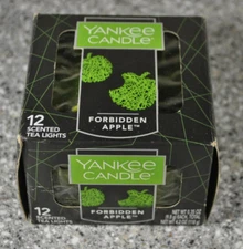 Yankee Candle Tea Lights 11 pack, Forbidden Apple, DISCONTINUED NOS