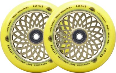 2 x Root Industries Lotus Stunt-Scooter Rolle 110mm Roller Wheels Radiant Gold
