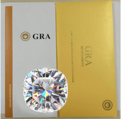 #ad GRA Certified Loose Moissanite Cushion Cut Stones D VVS1 All Sizes $114.99