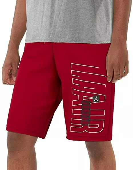 Nike Air Jordan Jumpman Classic Fleece Shorts Red Black Size