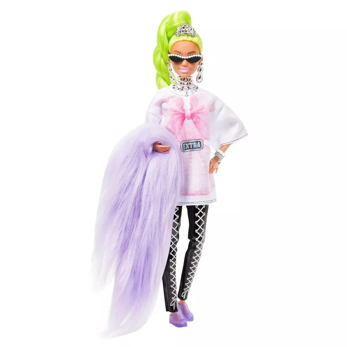 Barbie Extra Doll #11 with Neon Green Hair and Pet