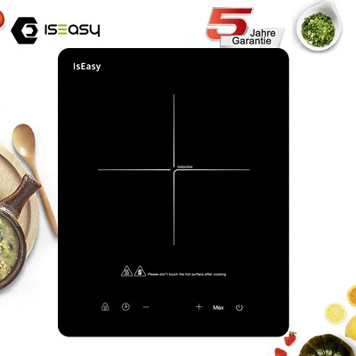 Induktionskochfeld Tragbares Ultradünnes Induktions Kochplatte 2100W Einzel 35cm