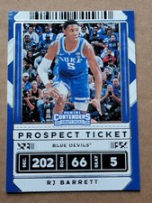 RJ Barrett 2020 Panini Contenders Prospect Ticket Basketball Card #12