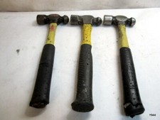 3 Ball Peen Hammers Fiberglass Handle BPN 16B 16 Oz USA READ Description