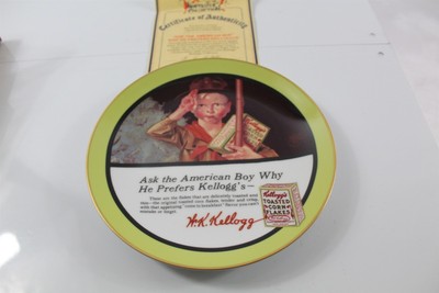 Vintage 1987 Kellogg's Nostalgia Collection Plate Hand Numbered - American Boy