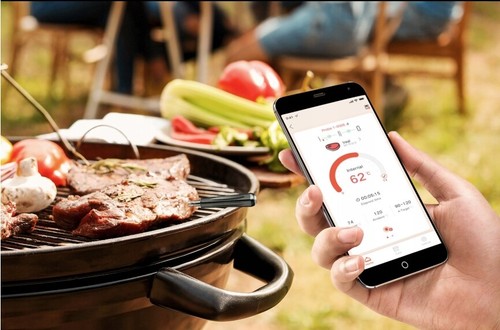 Wireless Fleischthermometer Bluetooth BBQ für Backofen Twin Pin Grillthermometer - Bild 6 von 8