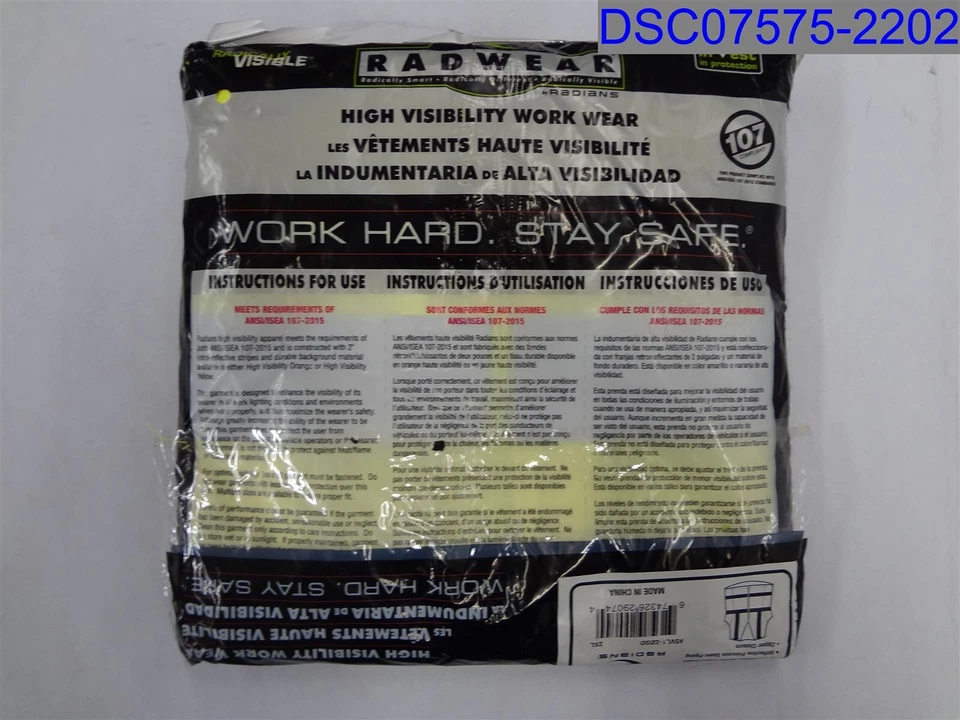 Radians Unisex 2XL Type R Class 2 Hi Vis Safety Vest SVL1-2ZGD 674326290744 - Image 2 of 4