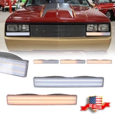Clear Switchback LED DRL Turn Signal Lights For 82-87 El Camino Malibu Caballero