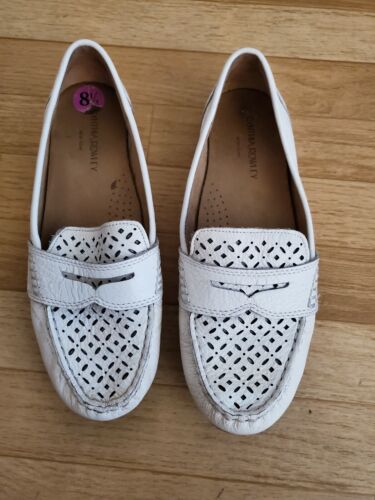 Cynthia Rowley, White Loafers, Size 8.5 