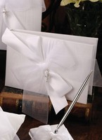 White Or Ivory Satin Cross Baptism Christening Communion Guest Book Pen Set White Or Ivory Satin Cross Baptism Christening Communion Guest Book Pen Set