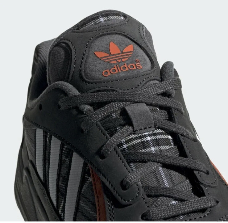 Adidas Yung-1 PLAID Solid Grey Orange EF3967 Yung 1 Mens  display picture 1