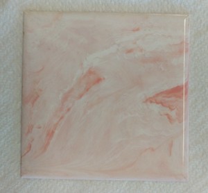 Vintage Pink Marble Plastic Tile 4 1 4 Wall Bathroom Kitchen
