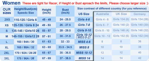 YINGFA 616 WOMEN'S RACING TRAINING SWIMSUITS SWIMWEARS M US GIRLS 10-12 30-40KG - Picture 2 of 2