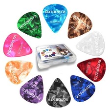 15 Pack Guitar Picks Plectrums with Organizer Storage Box, 0.5 0.75 1.0 mm In...