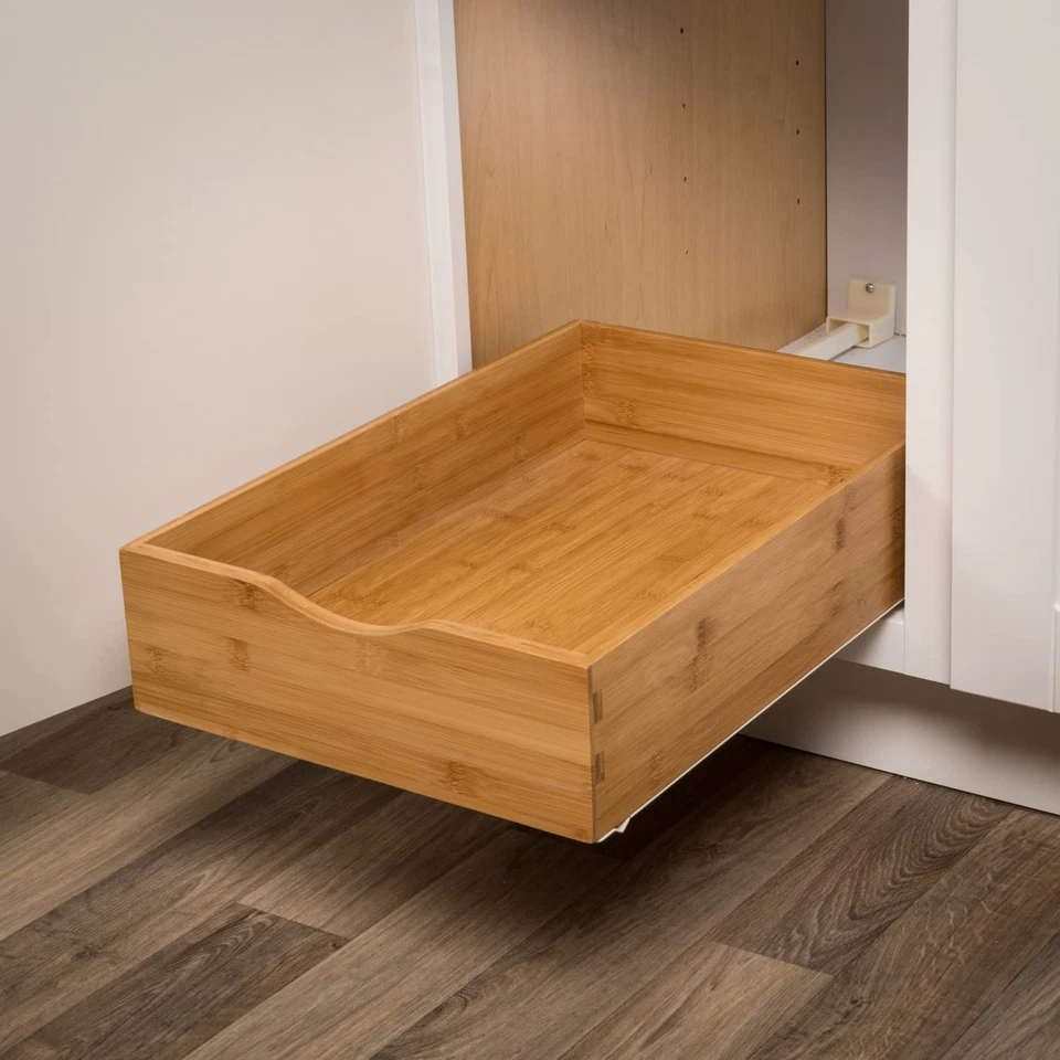 Ящик выдвижной из бамбукового дерева 14 дюймов - Изображение 3 из 4