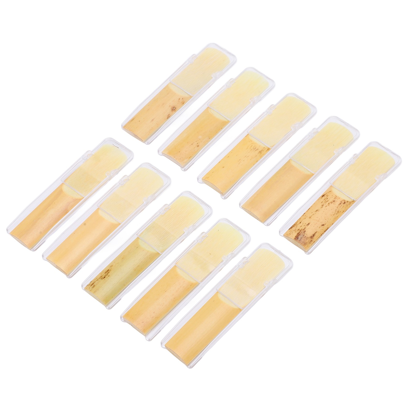 10Pcs Alto Saxophone Reeds 2.5 E Flat Sax Woodwind Accessories With Transpa