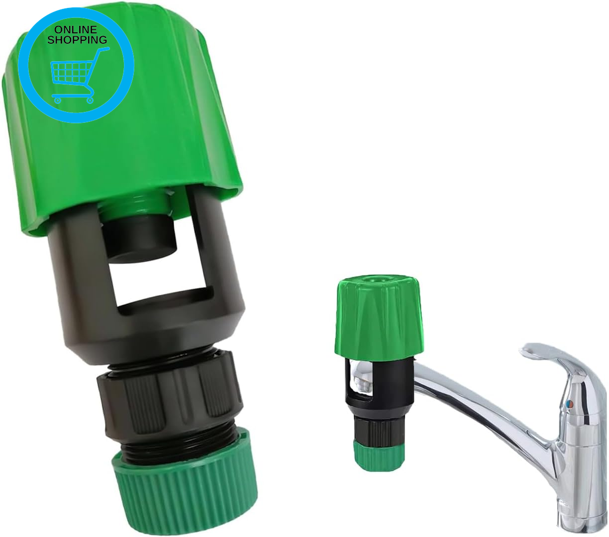 Kitchen Tap Connector with Mixer Hose Adapter for Indoor and Outdoor Pipe Fittin