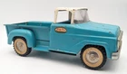 Vintage 1960 Tonka Toys Stepside Pickup Truck Turquoise Pressed Steel