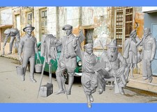 THE LATEST HO SCALE EVERYDAY FIGURES BATCH E  1/87 RESIN