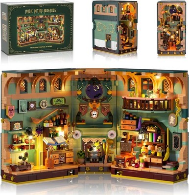 Magisches Zaubertrank Book Nook Haus Bauspielzeugset mit LED (NEU & OVP!)