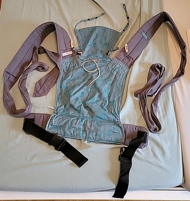 Babytrage Mei Tai Fräulein Hübsch Babysize Türkis Floral - Bild 1 von 4