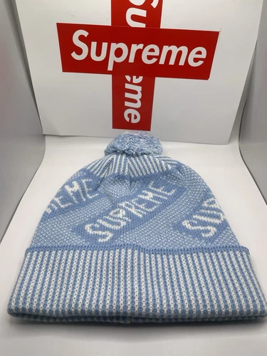 Bonnet bannière Supreme FW21 bleu clair