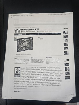 LEGO Mindstorms EV3 Robot Set 31313